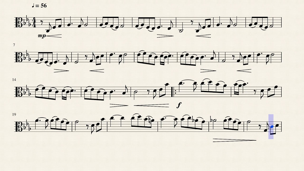 Song from Secret Garden (Viola Solo) (Sheet music)