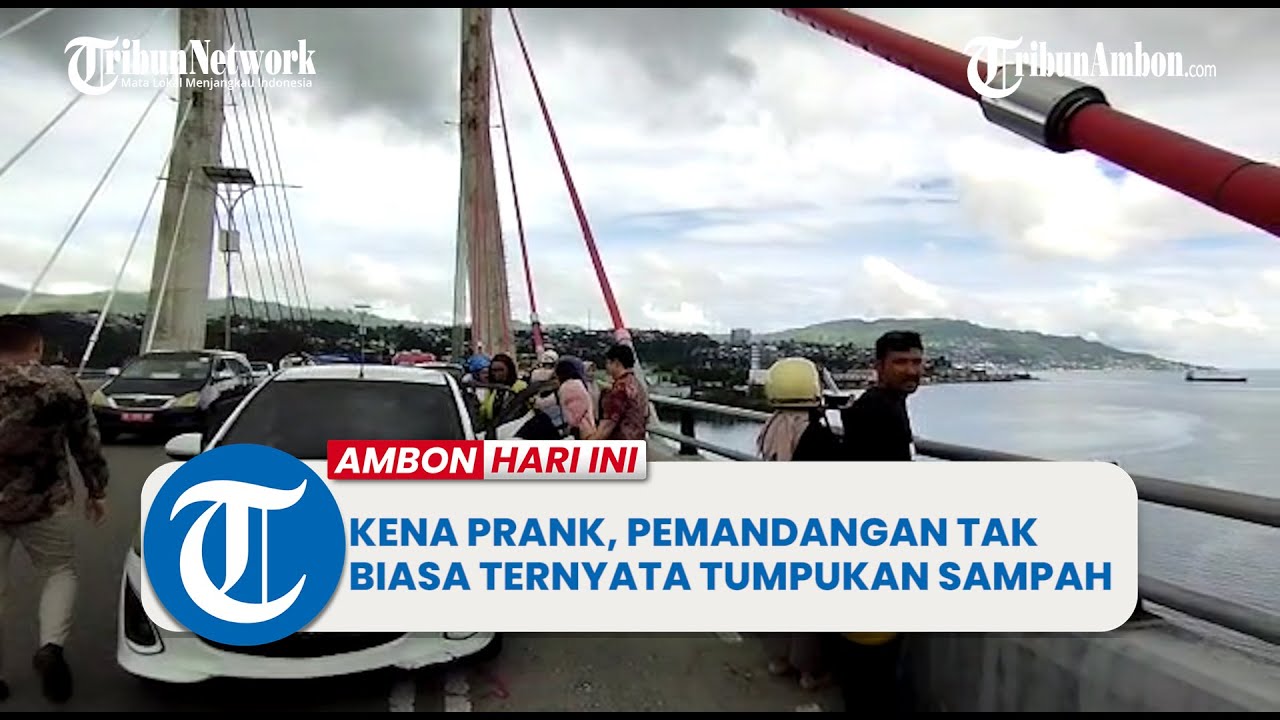 Kena Prank, Pemandangan Tak Biasa Di Teluk Ambon Ternyata Tumpukan Sampah