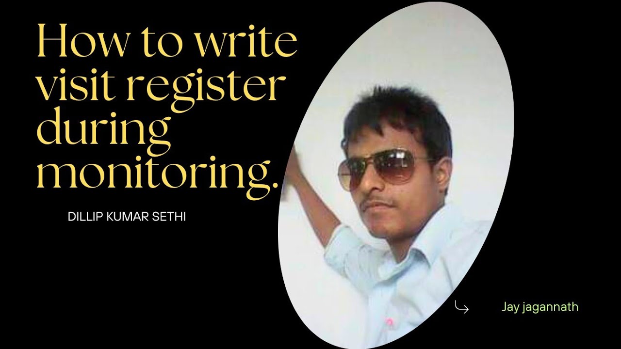 How to write visit register CRCC in odisha.