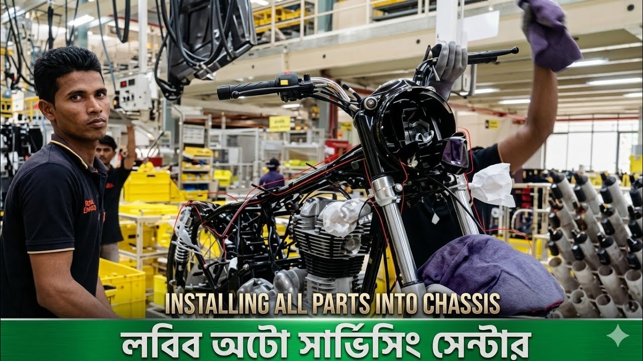 যেভাবে কোম্পানিতে মোটরসাইকেল তৈরি করে 