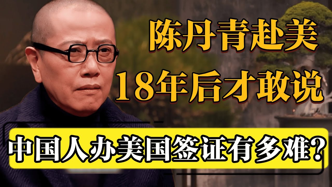 陈丹青赴美18年后回国才敢说，中国人拿美国签证有多难？#圆桌派 #历史 #文化 #聊天 #纪实 #窦文涛 #马未都 #马家辉 #黄晓丹 #熱門 #推薦 #香港