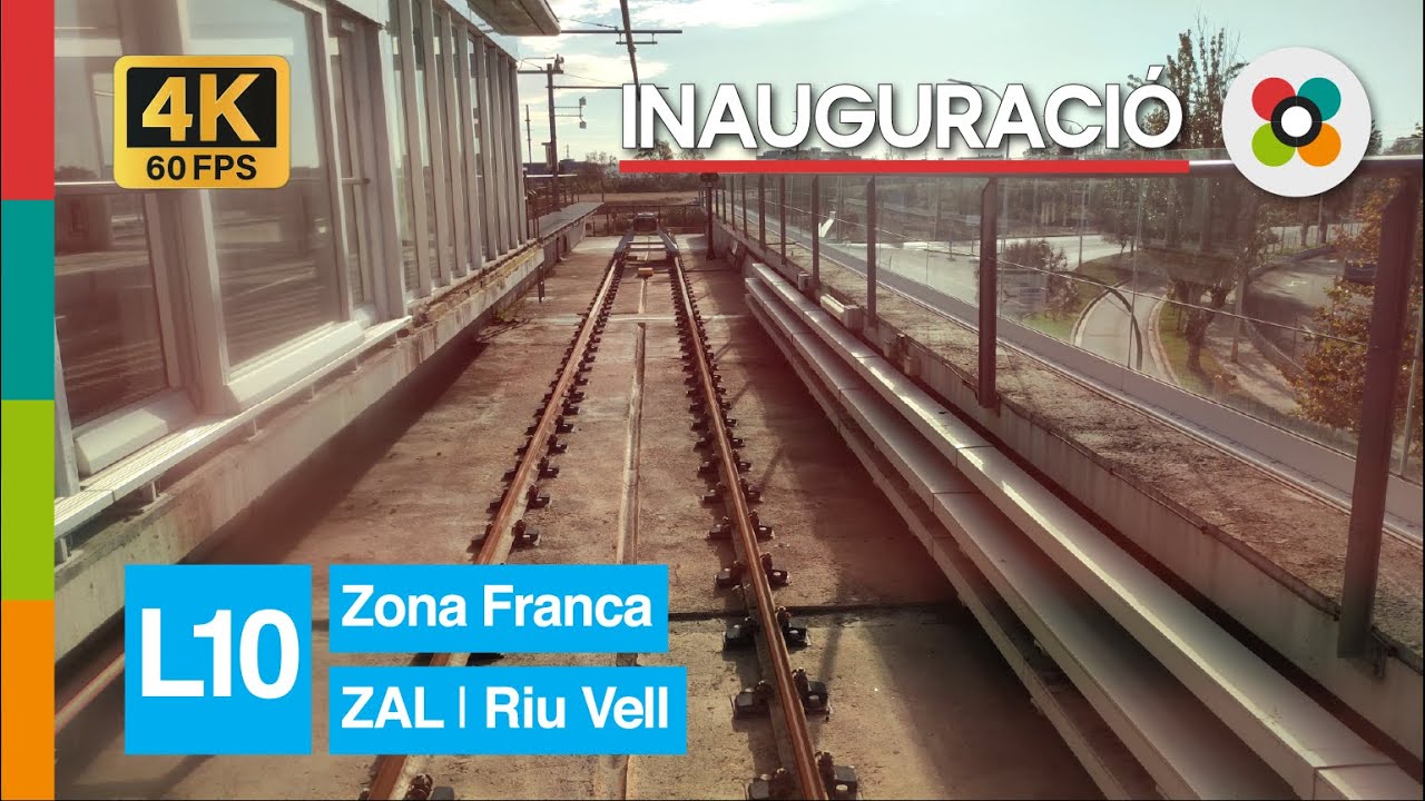 L10 Sud Metro de Barcelona Zona Franca - ZAL Riu Vell | Inauguració | Primer viatge comercial | 4K