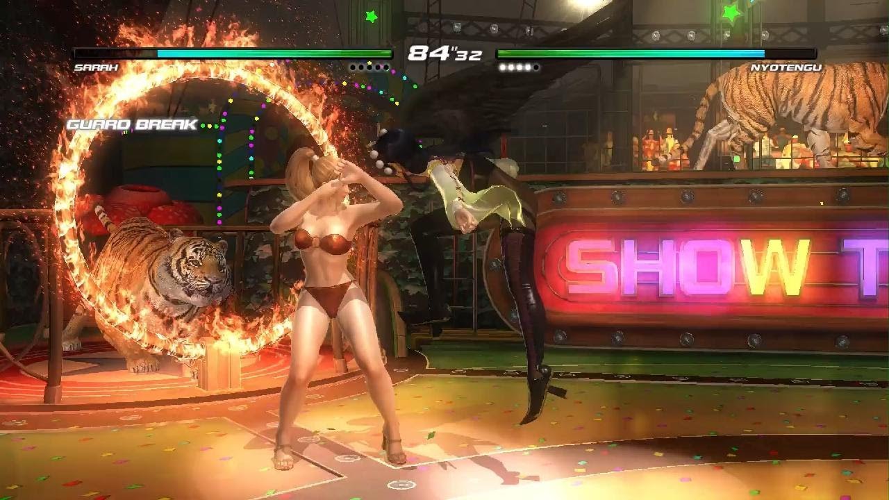 DEAD OR ALIVE 5 Last Round - Nyotengu vs. Sarah RYONA