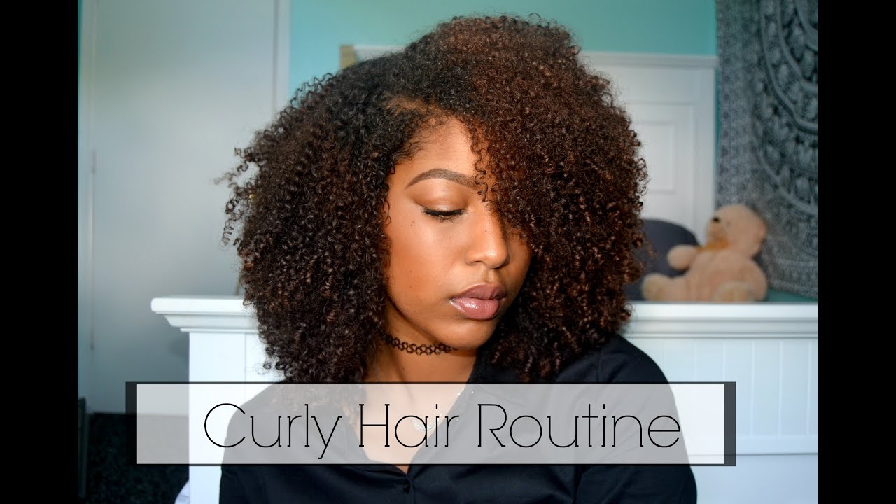 NATURAL CURLY HAIR ROUTINE!!