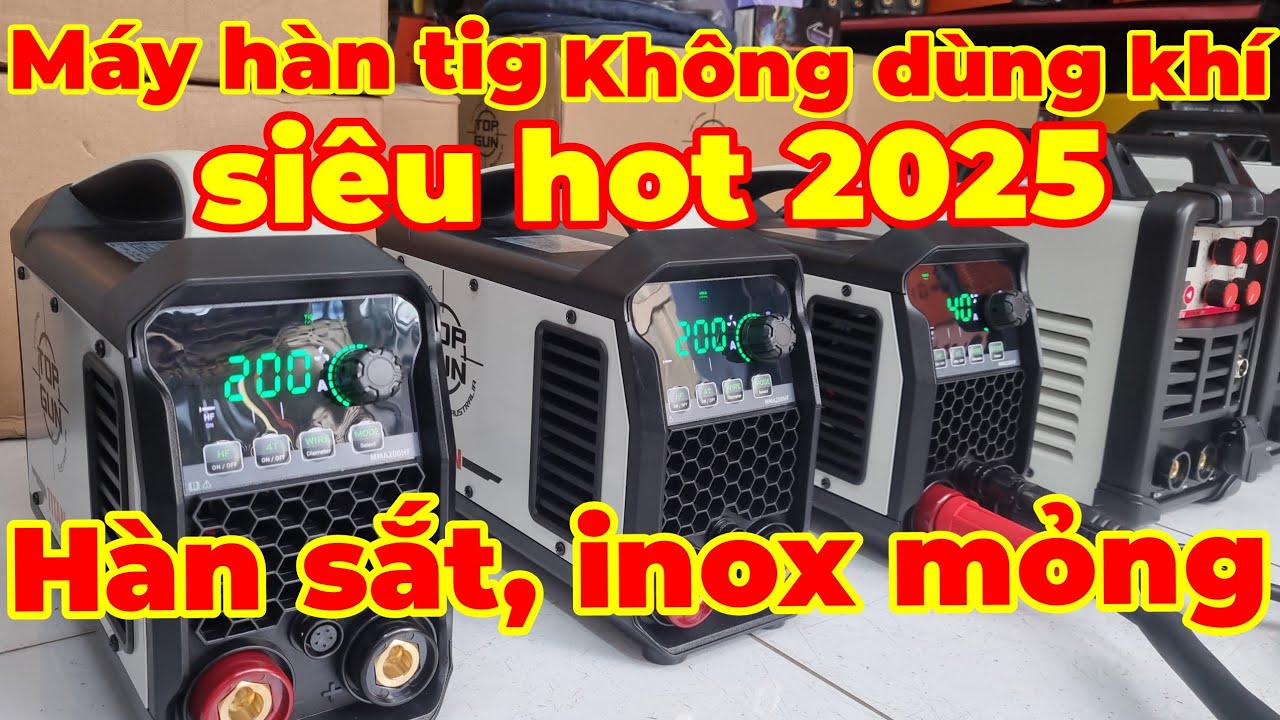 Máy hàn tig không dùng khí xuất hiện tại Việt Nam MMA200hf TOPGUN ÚC