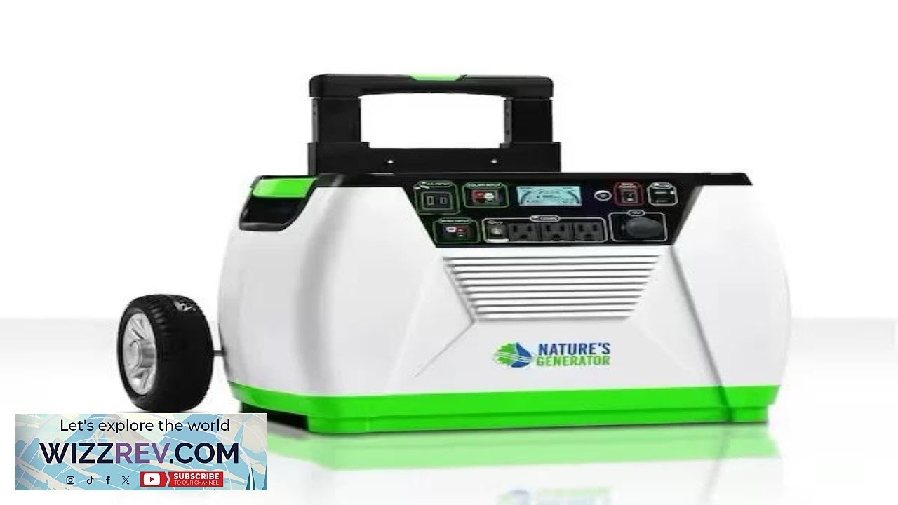 Nature's Generator 1800 Watt Solar Portable Generator with Cart (HKNGGN) 855634006207|