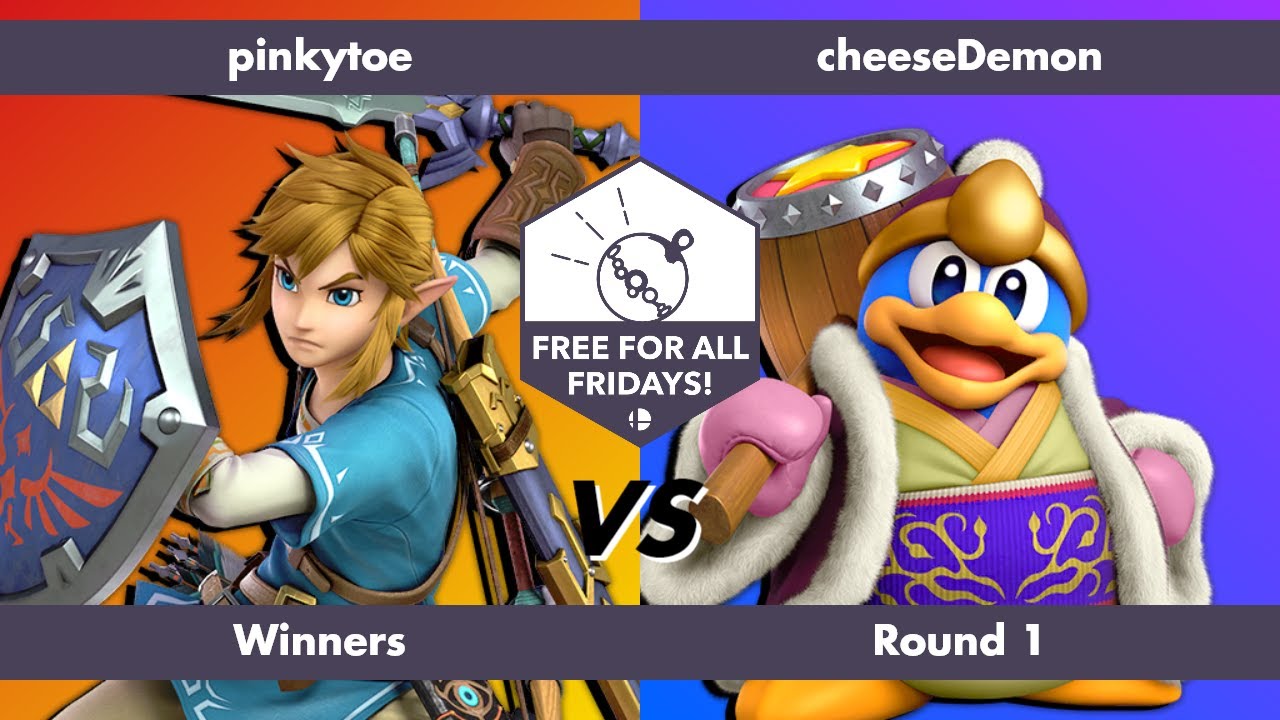 Free for All Fridays 79 Winners Round 1: pinkytoe (Link) vs cheeseDemon (King Dedede)