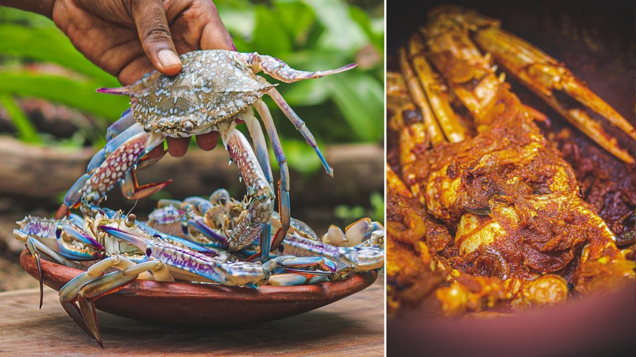 CRAB ROAST | Mangalore Style | ಏಡಿ ರೋಸ್ಟ್ | Clay-pot cooking | Outdoor cooking | Uchil's kitchen