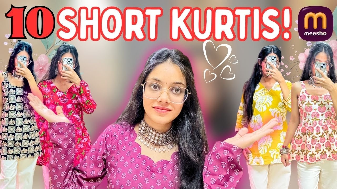 *HUGE* Meesho Short Kurtis Haul😍 | Starting At Just ₹159 | Full Sleeves, Sleeveless