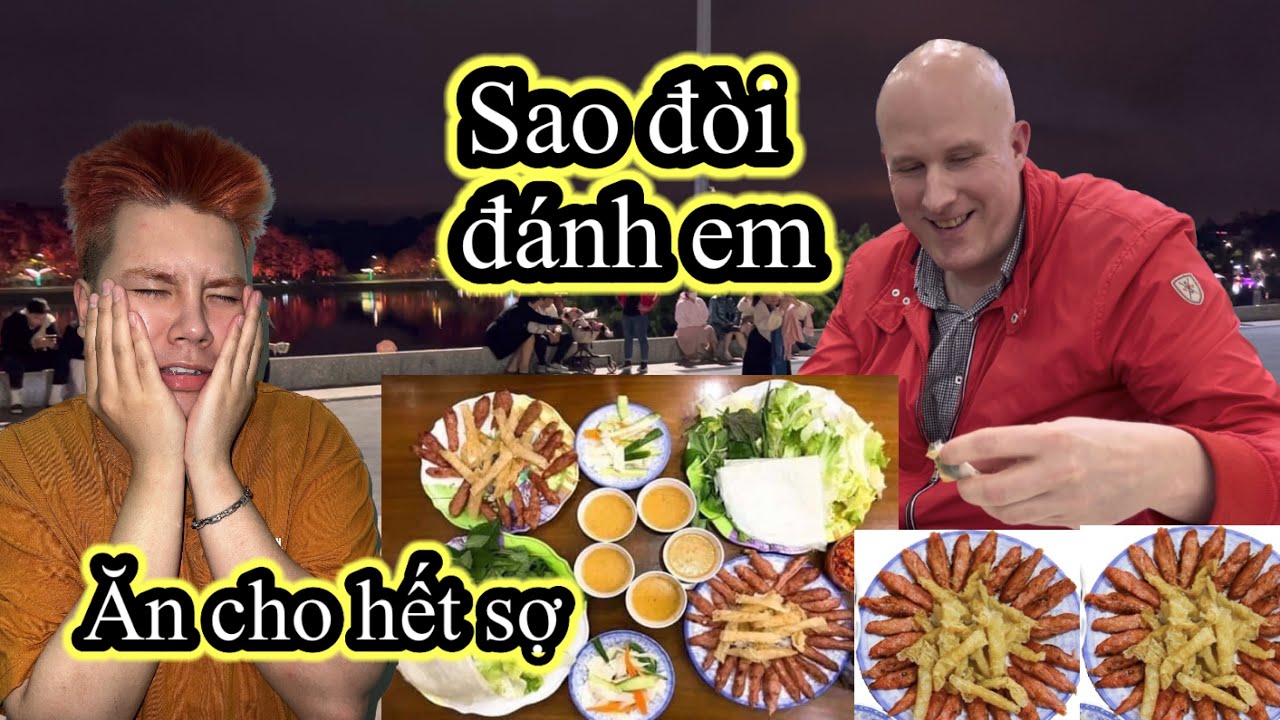 Lần đầu ăn NEM NƯỚNG Đà Lạt, XÉM BỊ ĐÁNH khi đi chợ đêm | Ăn tết Việt Nam | Cuộc sống Thuỵ Điển