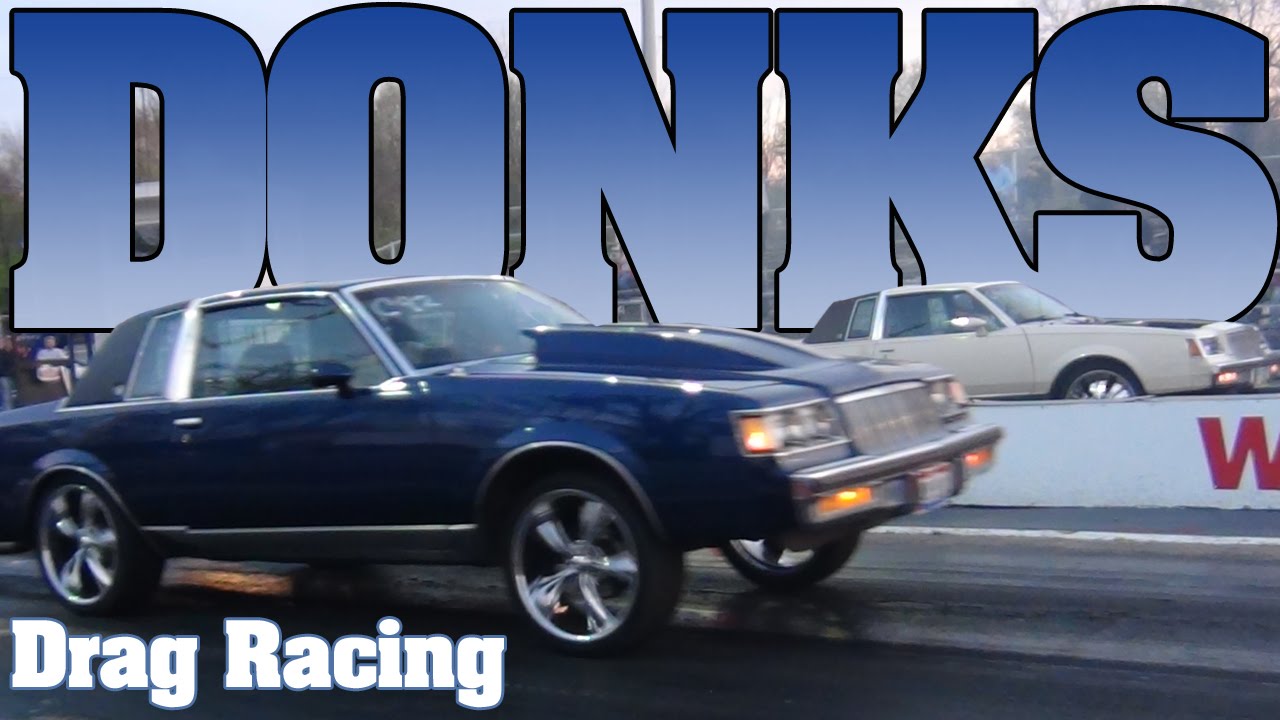 Buick Regal Donks on 22's drag racing Kil-Kare dragway 2012