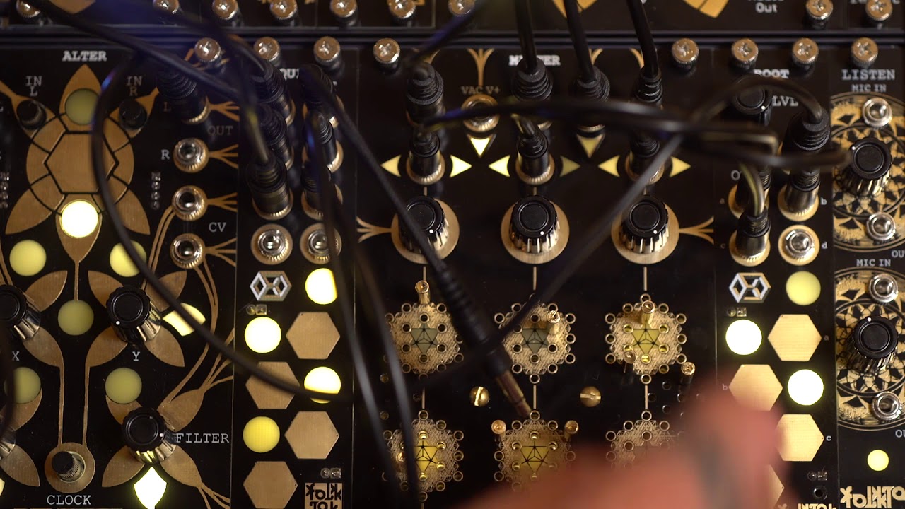 First experiments with folktek matter ii (new module for eurorack)