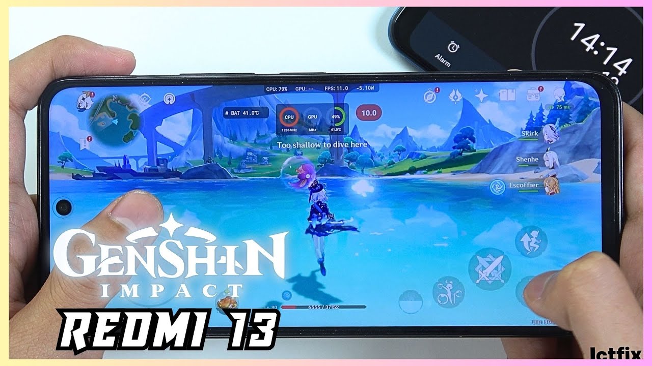 Xiaomi Redmi 13 Genshin Impact Gaming test Update | Helio G85, 120Hz Display