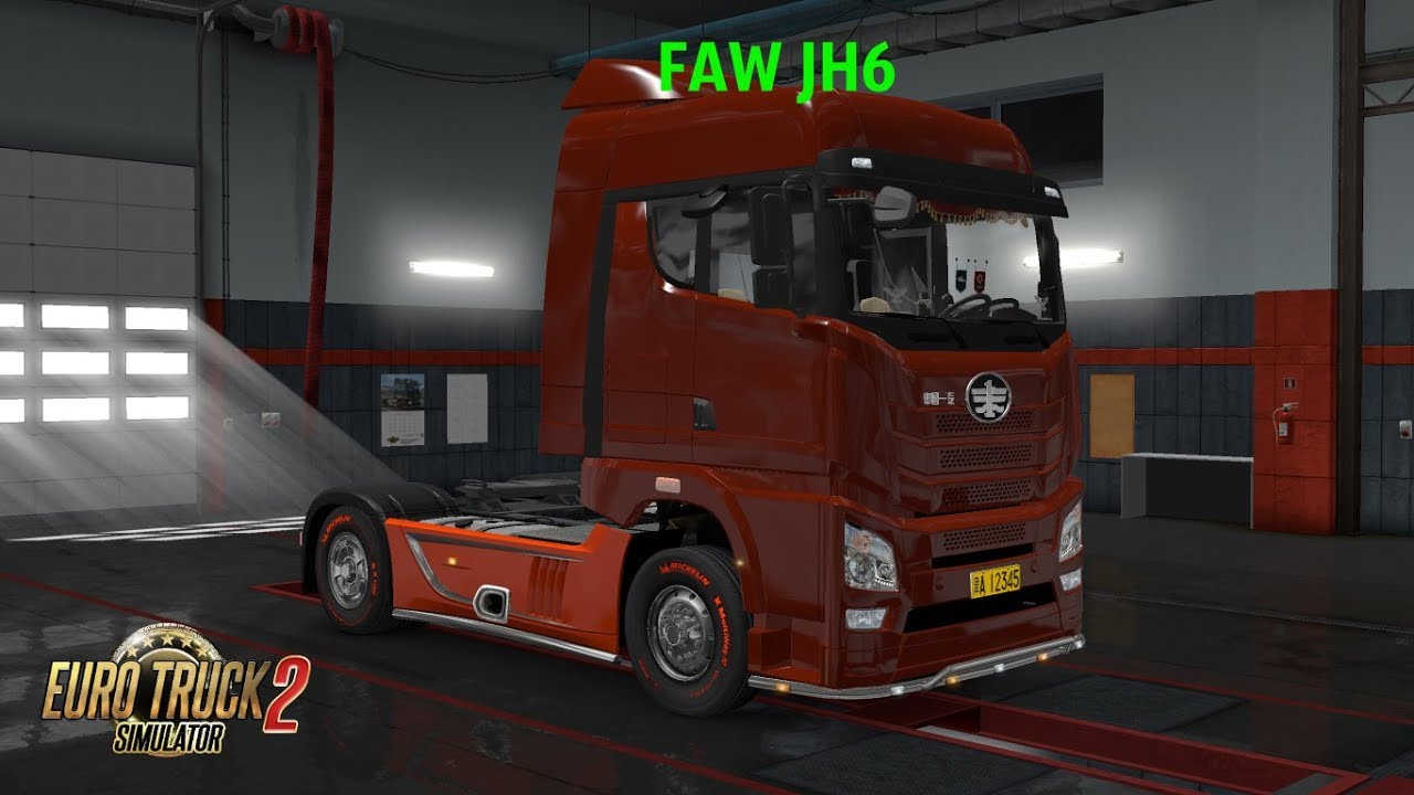 Euro Truck Simulator 2 Обзор мода (FAW JH6) Китаец