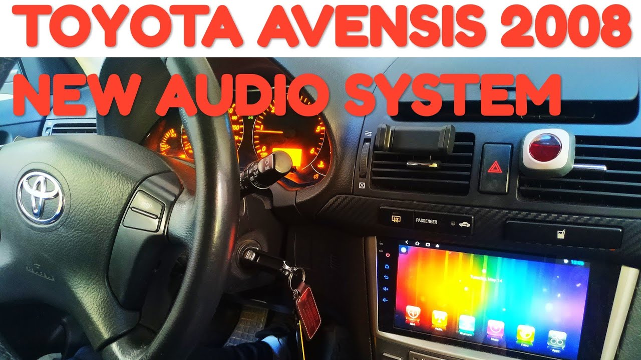 Замена штатной магнитолы на андроид из AliExpress Toyota avensis T25