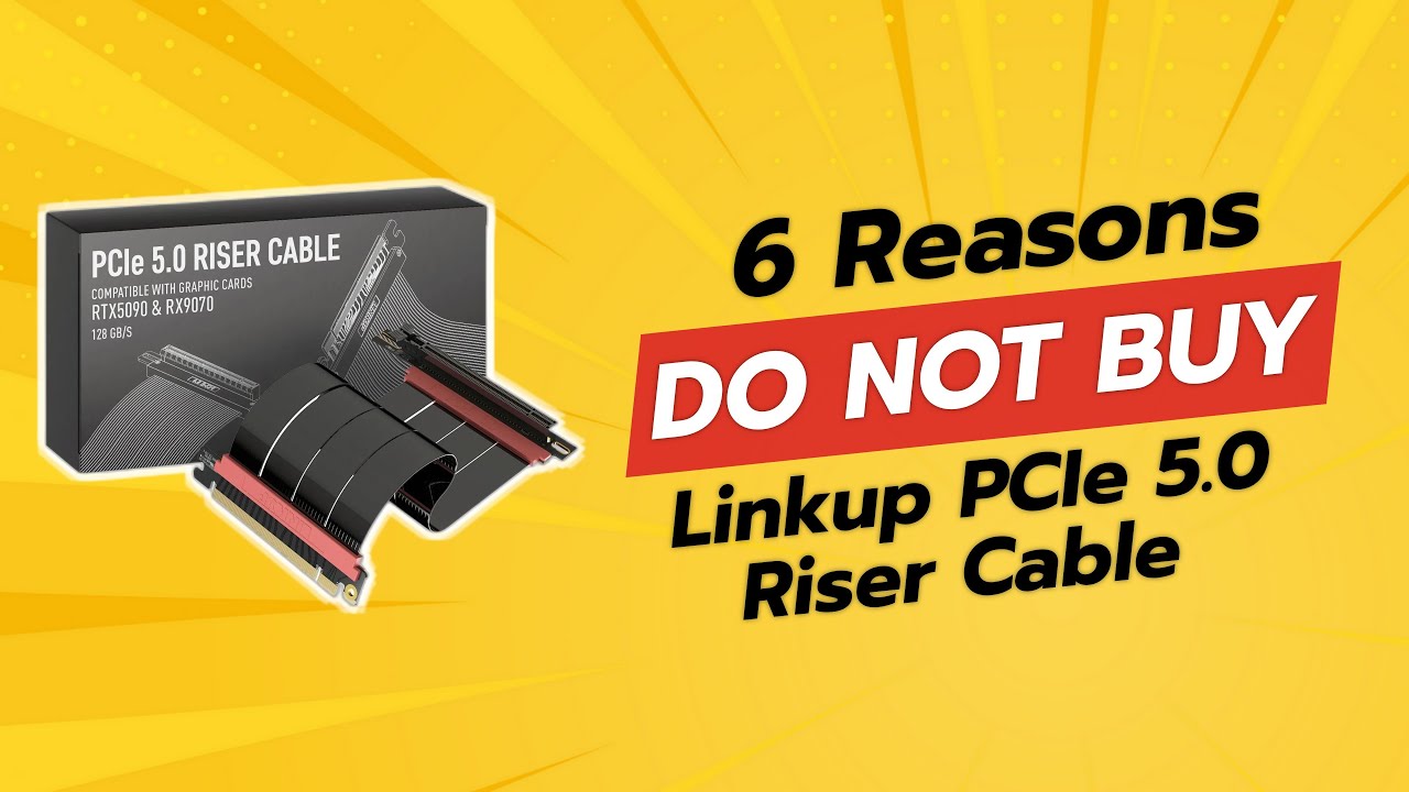 Обзор райзер-кабеля LINKUP PCIe 5.0 | 6 причин НЕ покупать ⚠️🚫
