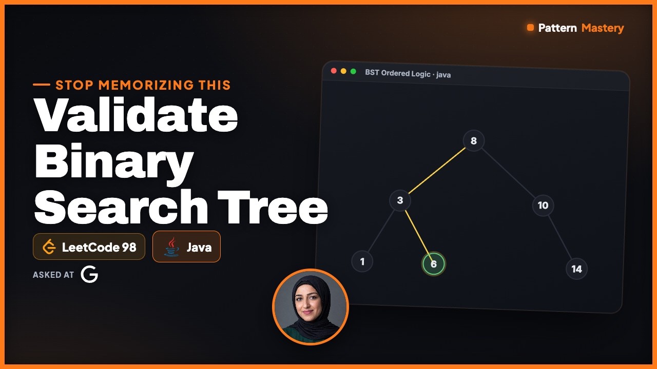 [Java] Validate Binary Search Tree - Leetcode 98 -- Illustrated! | Pattern Mastery