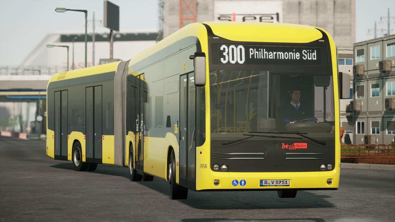 The Bus Early Access | Berlin Line 300 / 01 | MB eCitybus 18M 4D | 4K
