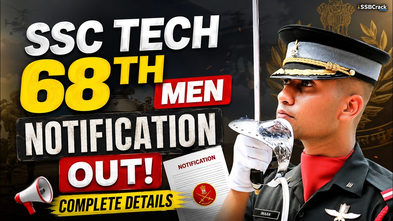 Indian Army SSC Tech 68th Men Notification (April 2027 Course)