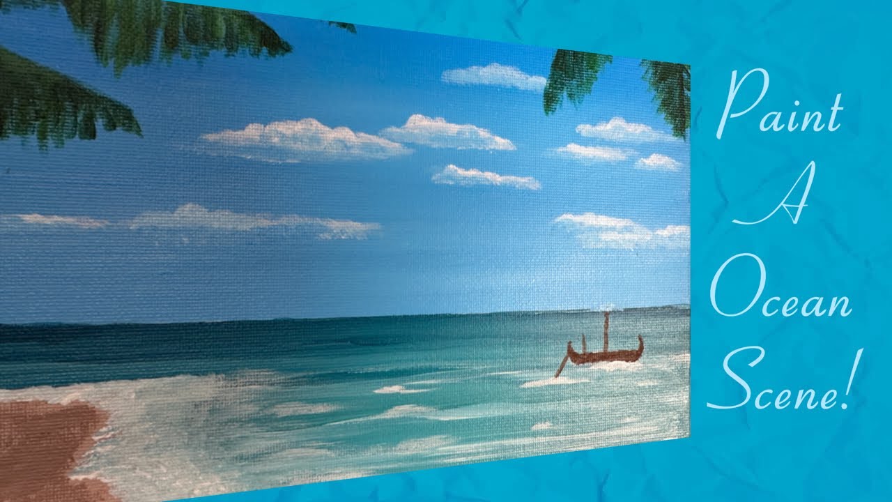 Easy Ocean Painting-You Can Paint This!
