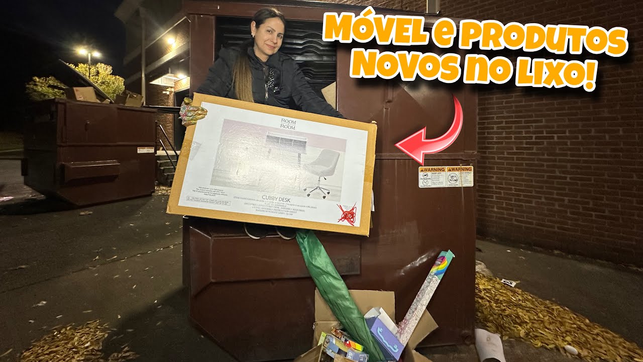 Móvel e produtos novos no lixo dos Estados Unidos!