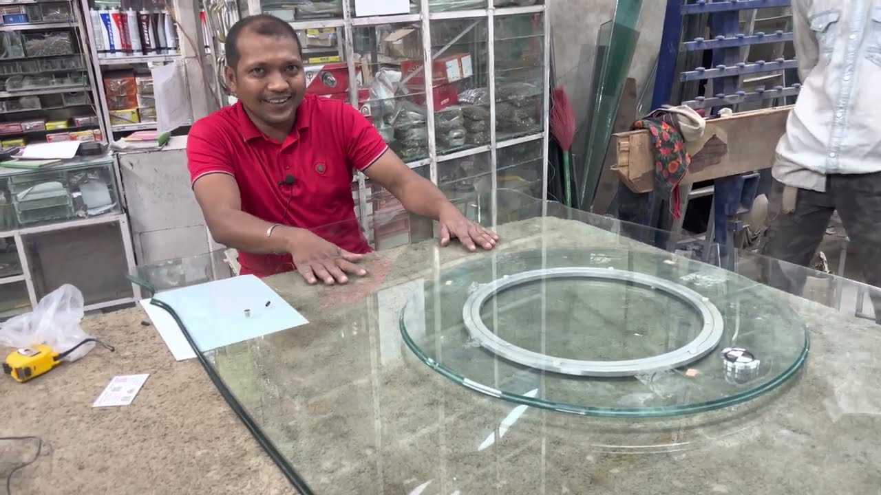 Dining table top glass | 10 mm 42x72 Victoria design