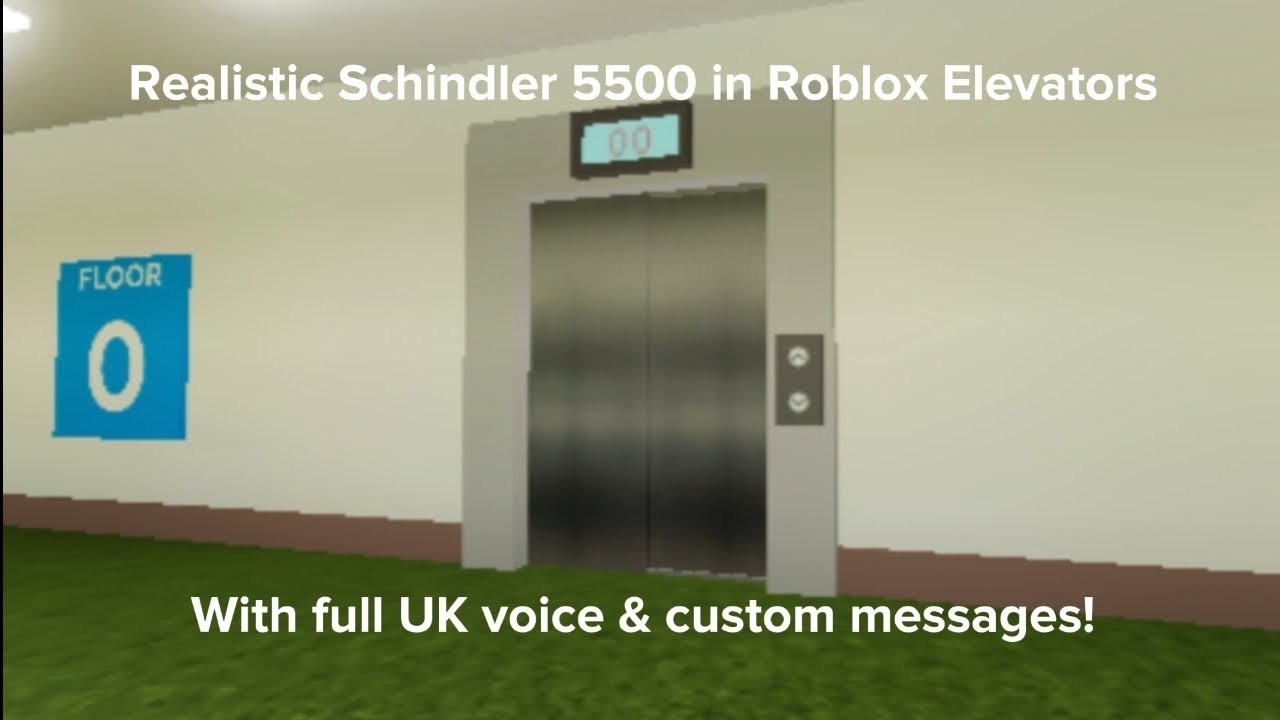 Roblox Elevators | Realistic Schindler 5500 MRL with full UK voice and custom announcements!