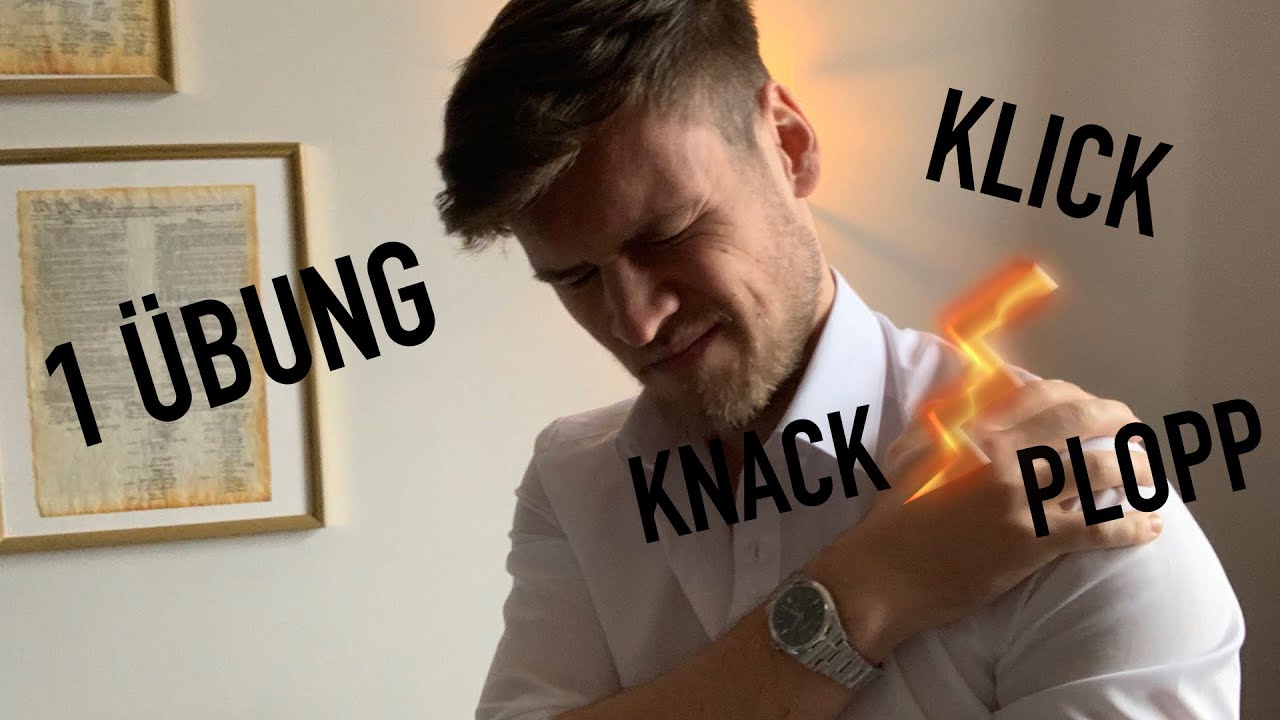 Schulterknacken behandeln mit einer Übung! (Kurzfristig und Langfristig)