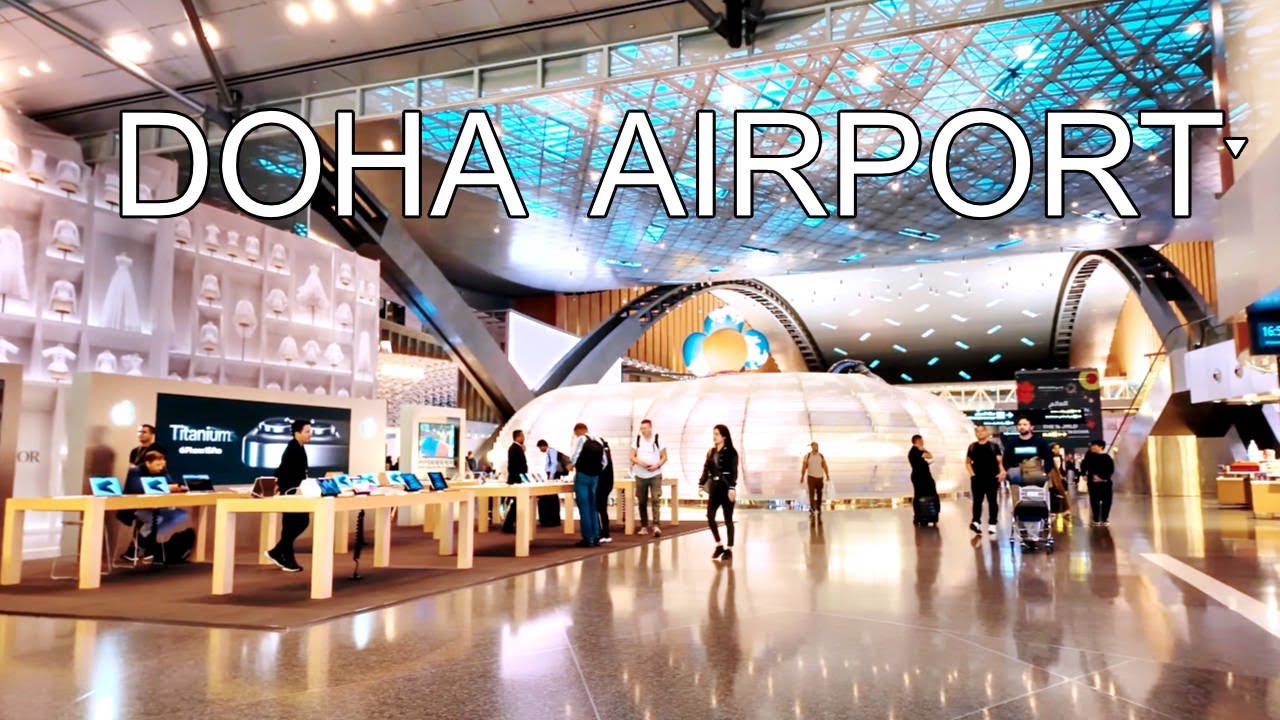 Hamad International Airport In A Walking Tour Of Doha, Qatar