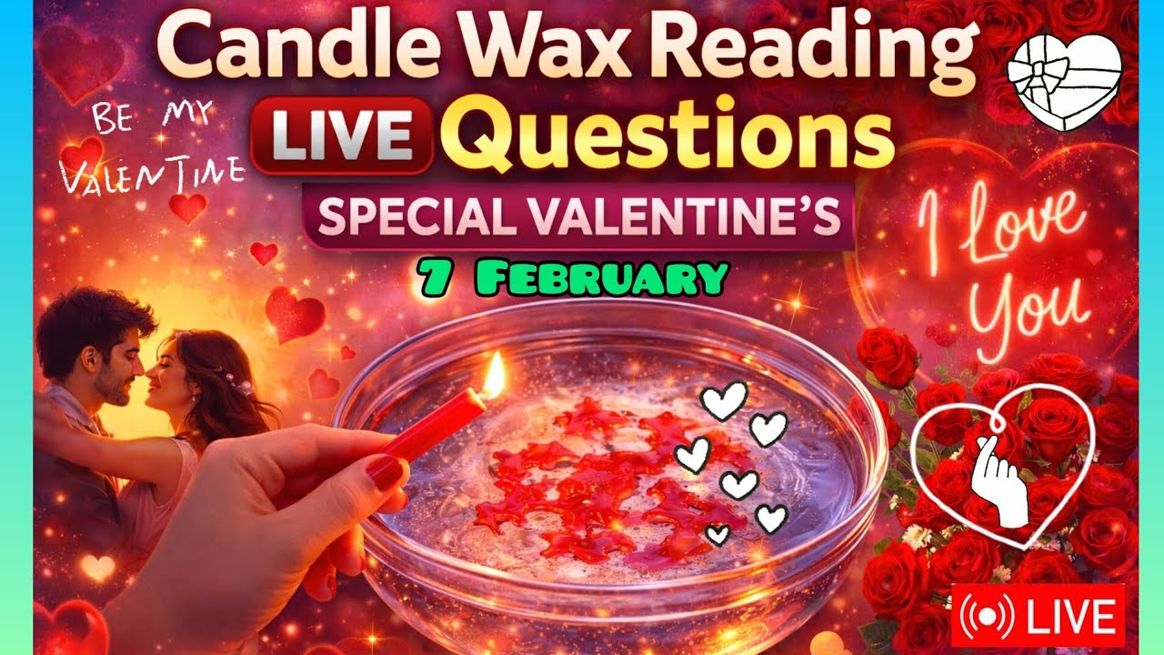 Valentine Special Candle Wax Reading LIVE 🔥 | Love Questions | Rose Day Prediction 💖