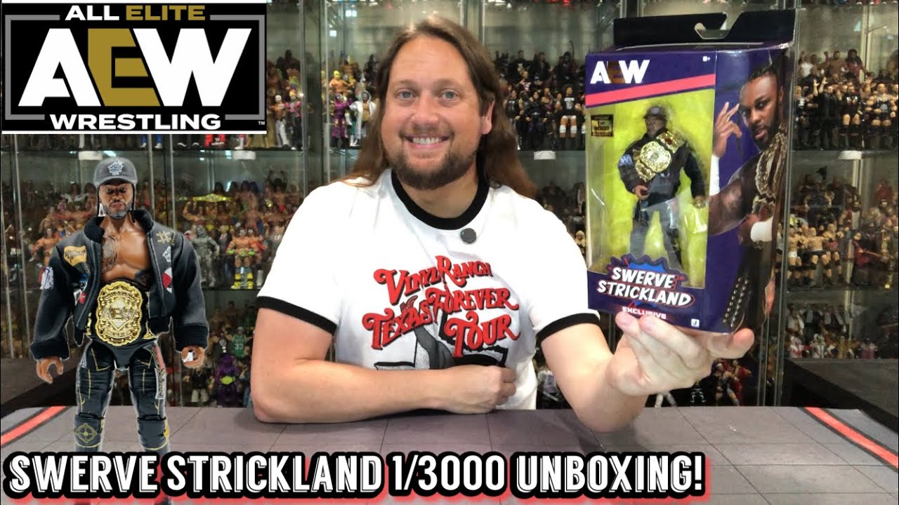 Swerve Strickland 1/3000 AEW Shop Exclusive Unboxing & Review!
