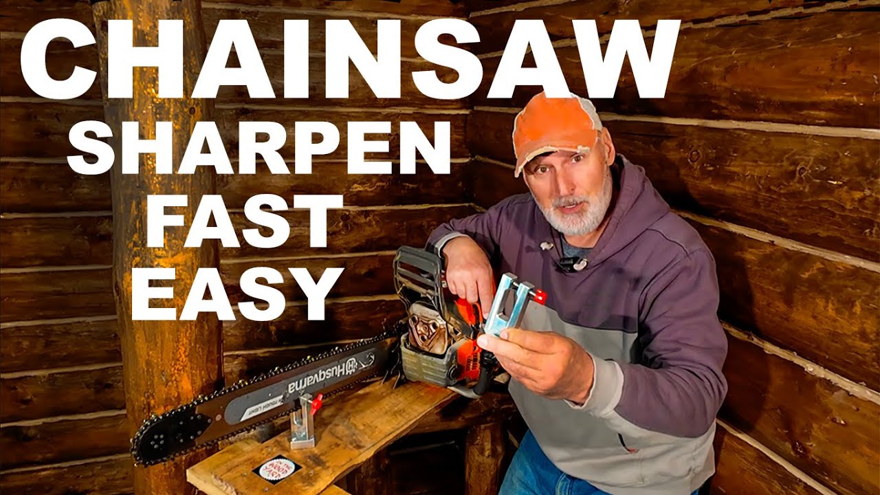 HOW TO SHARPEN YOUR CHAINSAW FAST AND EASY! Free give away....soon!
