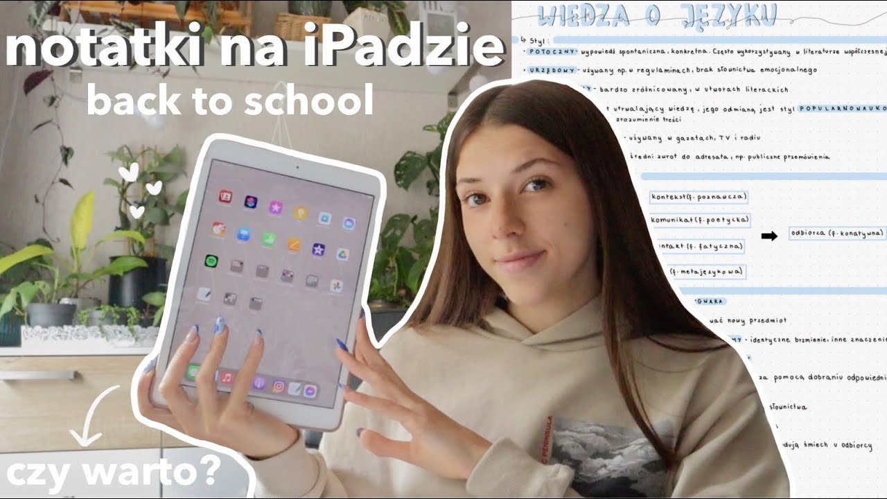 IPAD ZAMIAST ZESZYTU DO SZKOŁY | back to school, aesthetic notatki
