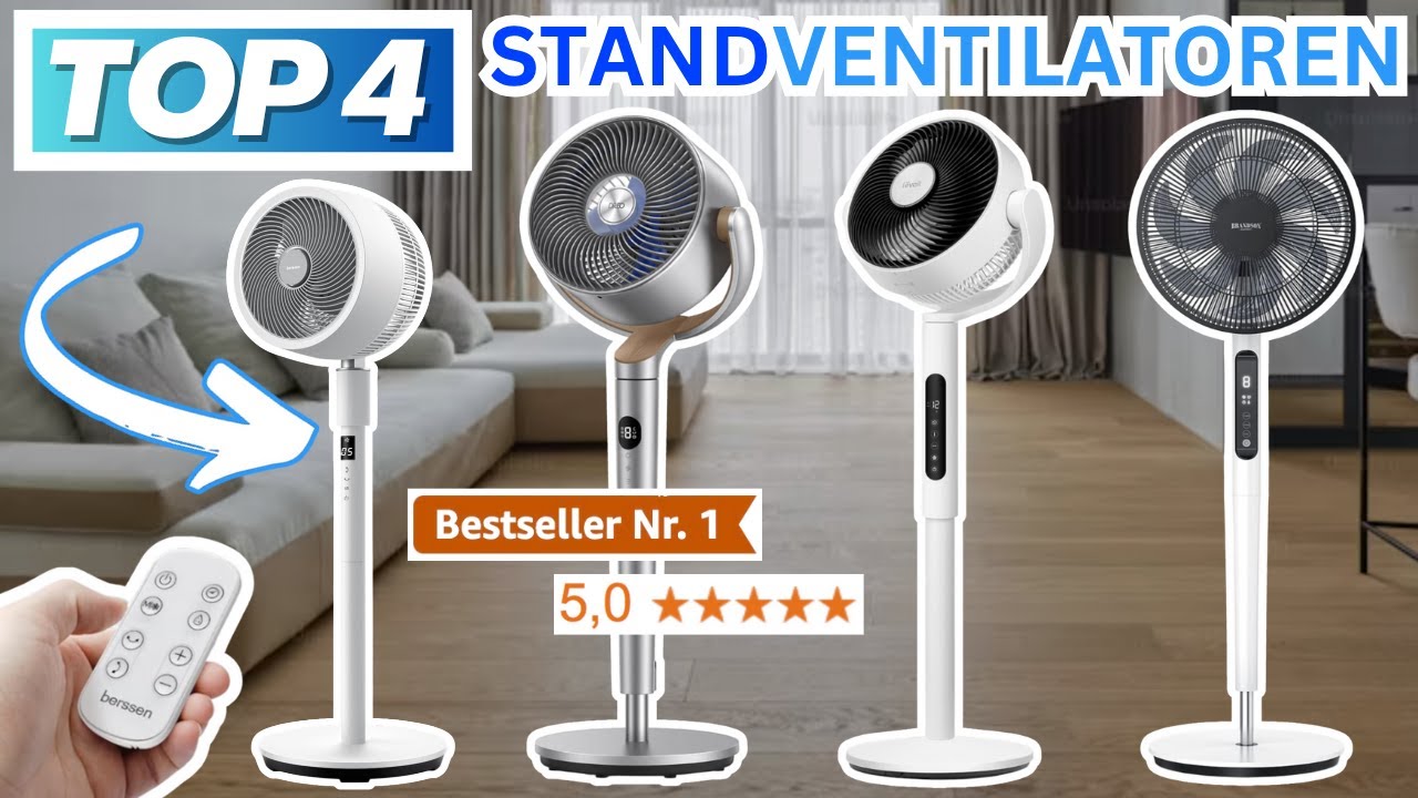 Beste STANDVENTILATOREN (Testsieger 2026) | Top 4 Standventilatoren Vergleich