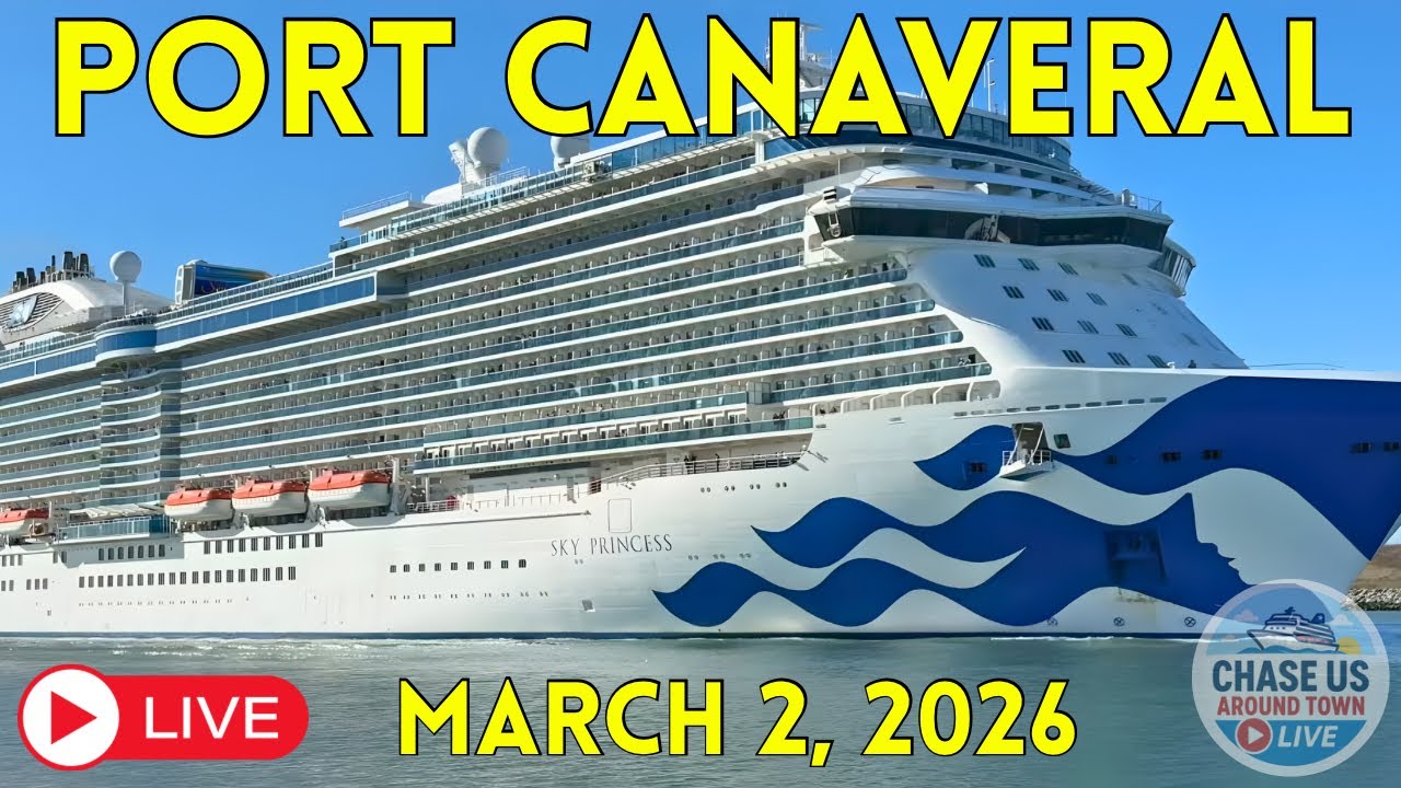 🔴 LIVE: Watching the Cruise Ships Leaving Port Canaveral LIVE! (March 2, 2026)