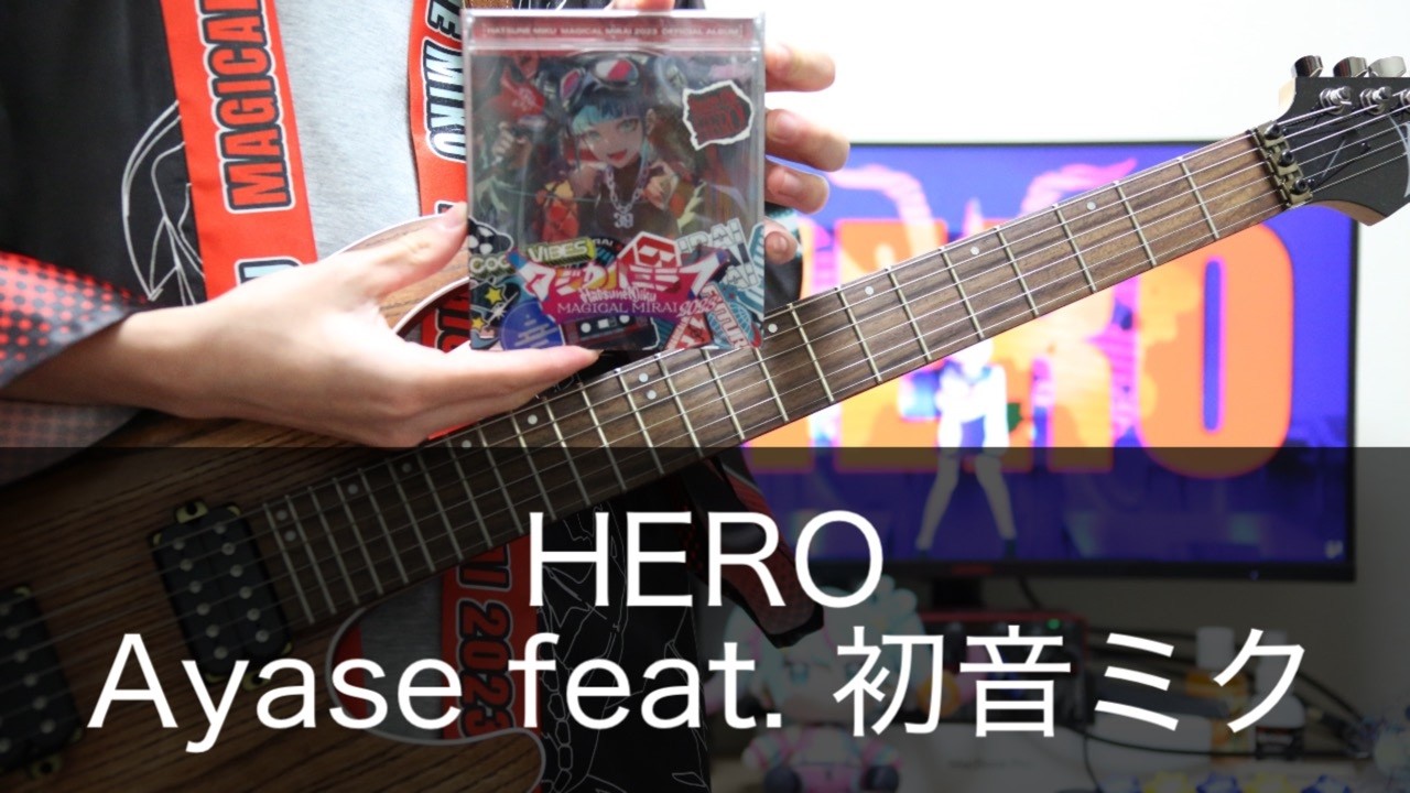 【TAB】HERO / Ayase feat. 初音ミク (guitar cover)