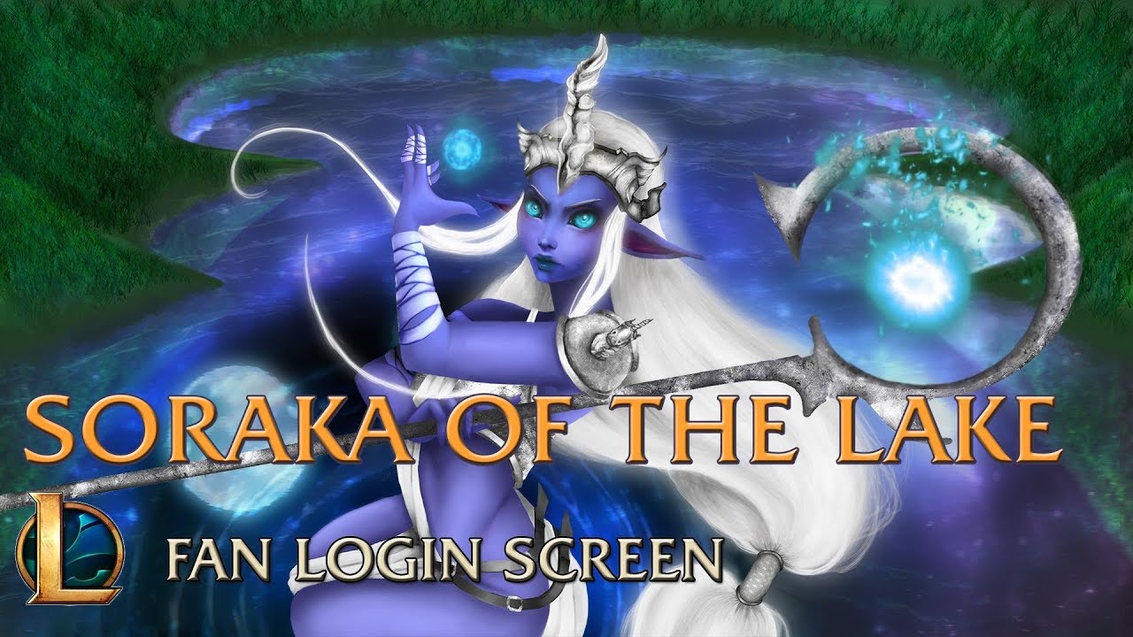 Soraka of the Lake | Fan Login Screen - League of Legends
