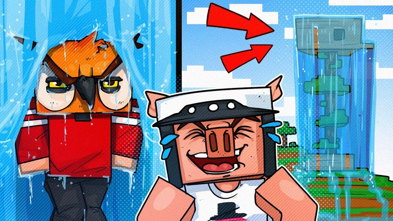 IAMWILDCAT FLOODED VANOSS' ENTIRE HOUSE! - Minecraft