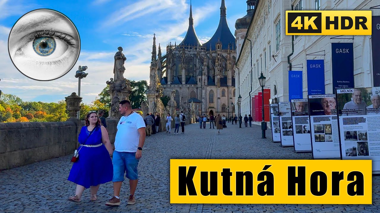 Walking tour of Kutná Hora in the Golden Autumn 🇨🇿 Czech Republic 4K HDR ASMR