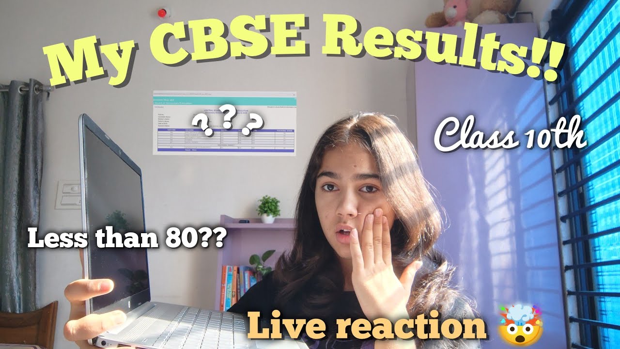 Live reaction of my CBSE class 10th results 📑 Dissatisfaction??? 🍄| Vanshika Thakur's result 😵‍💫