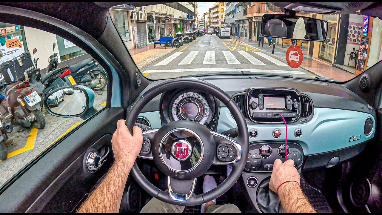 Fiat 500C Costa Blanca (Spain)! 🇪🇸 | 1.0 Mild Hybrid 70 HP | POV Test Drive #2700 | Joe Black