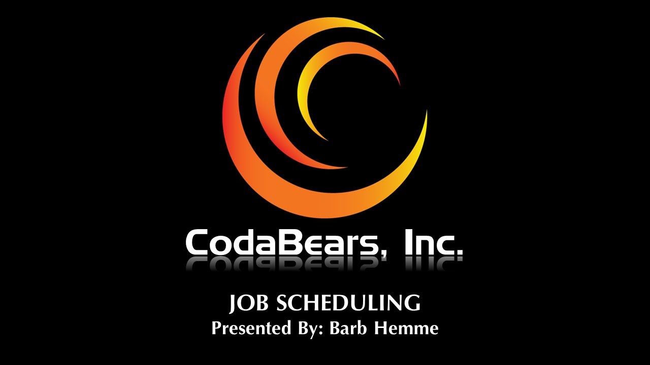 Epicor - Intro to Job Scheduling