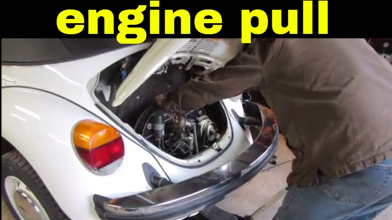 vw super beetle engine oil leak gets fixed.