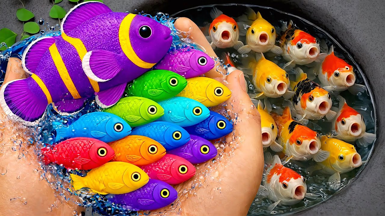 Serok ikan hias akuarium air tawar, ikan warna-warni, ikan mas, ikan koi, ikan komet, katak, lobster