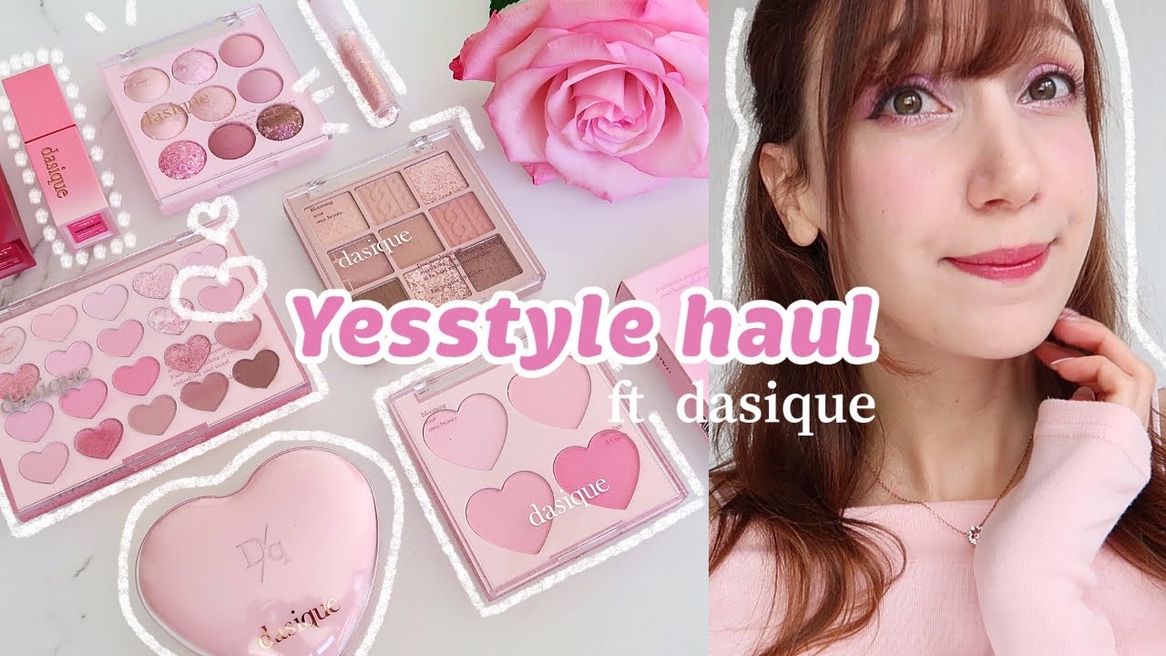 K-BEAUTY HAUL🎀 Unboxing viral DASIQUE eyeshadow palettes, lip products & more from yesstyle!
