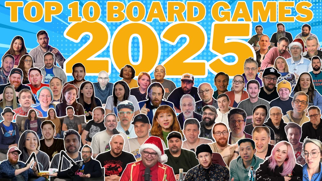 YouTubers Top 10 Board Games of 2025