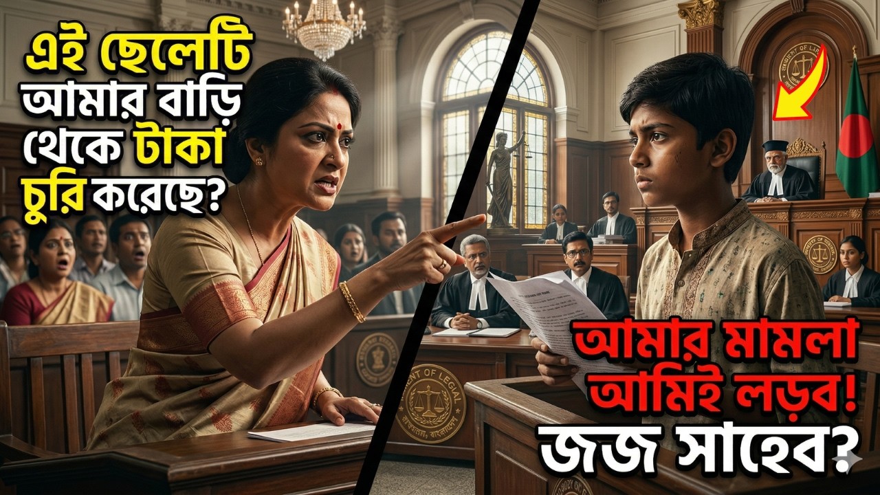 ময়লা কুড়ানো এক ছেলে… আদালতে নিজেই নিজের মামলা লড়ে সবাইকে অবাক করে দিল! 😱Bangla Moral Story