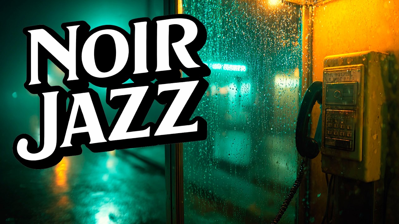Noir Jazz for The Call You Missed 🌧️ Rain Ambience Session • Wet Phone Booth Reflections
