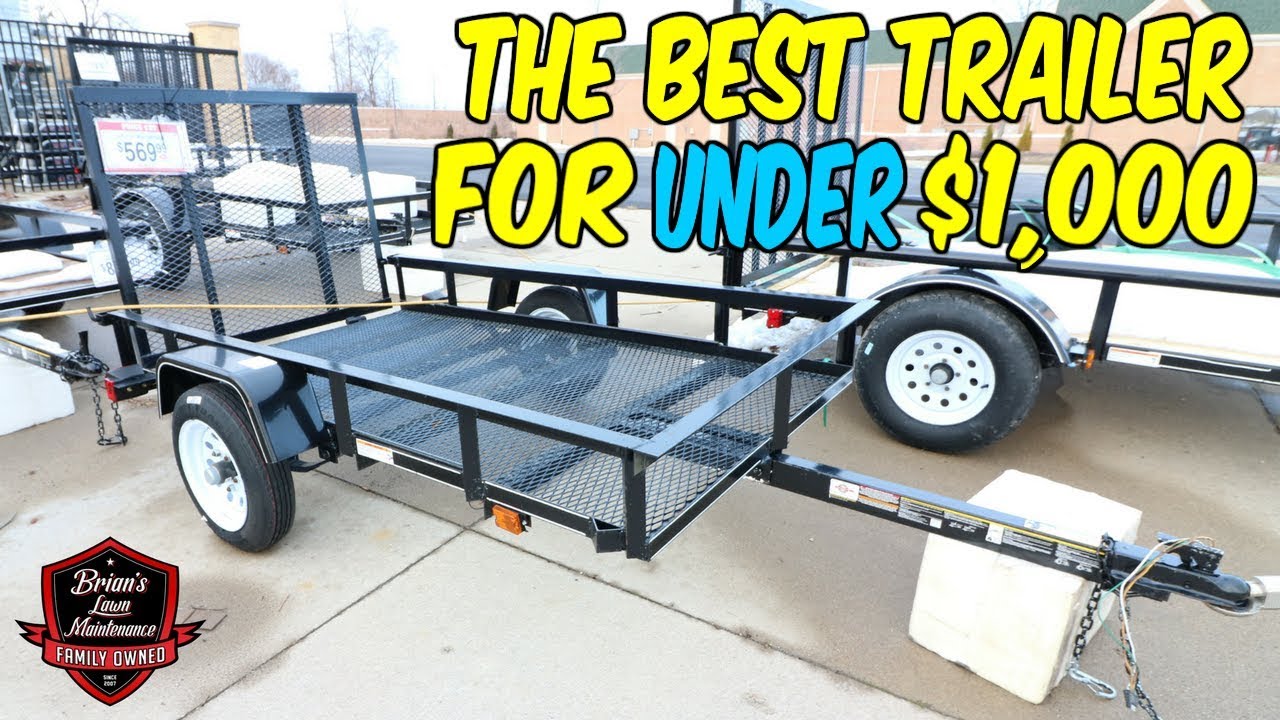 The Best Trailer For UNDER $1,000 | Showing My Very First Utility Trailer From Tractor Supply Co!