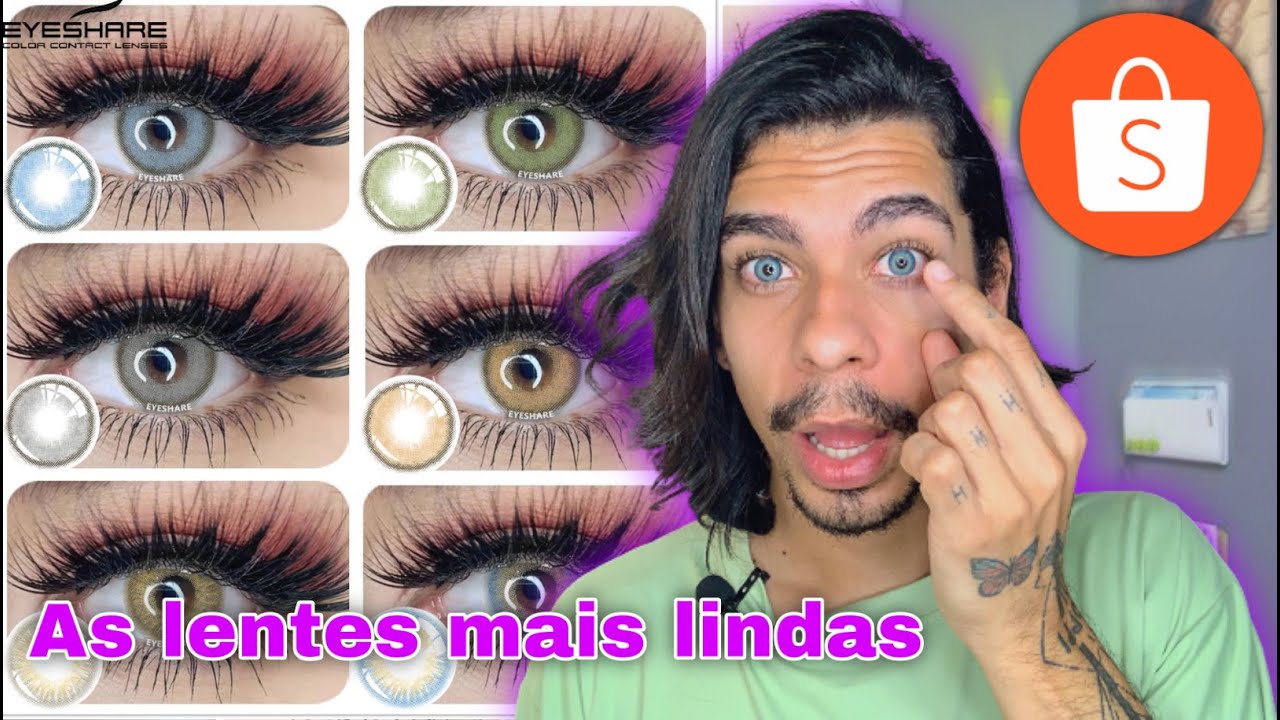 LENTES DE CONTATO DO SHOPEE - AS MAIS LINDAS